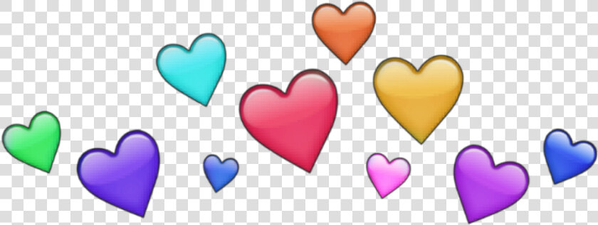  crown  flowercrown  heart  hearts  rainbow  red  pink   Yellow Heart Crown Png  Transparent PngTransparent PNG
