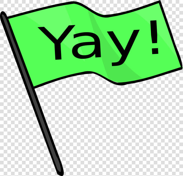 Yay Green Flag Svg Clip Arts   Clipart Yay  HD Png DownloadTransparent PNG