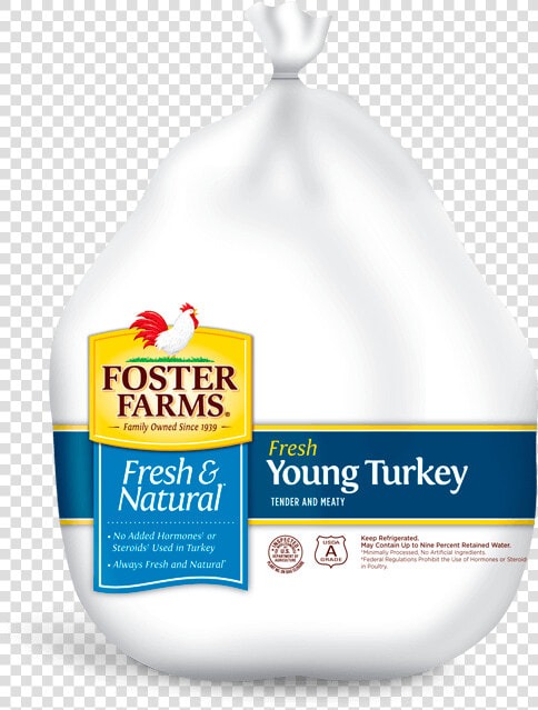 Young Whole Turkey   Foster Farms Turkey Thanksgiving  HD Png DownloadTransparent PNG