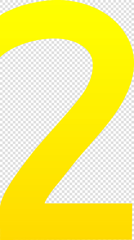The Number Two Free Clip Art   Yellow Number 2 Clipart  HD Png DownloadTransparent PNG