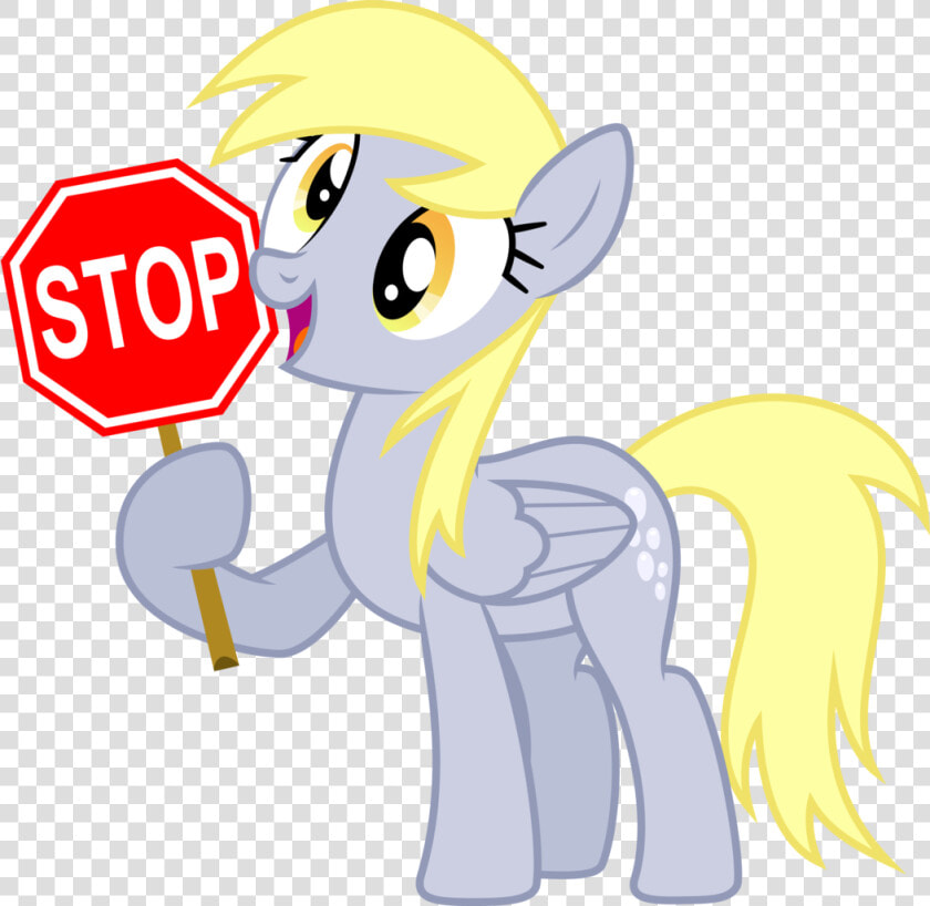 Stop Derpy Hooves Pony Rainbow Dash Applejack Yellow   Derpy Hooves Flag  HD Png DownloadTransparent PNG