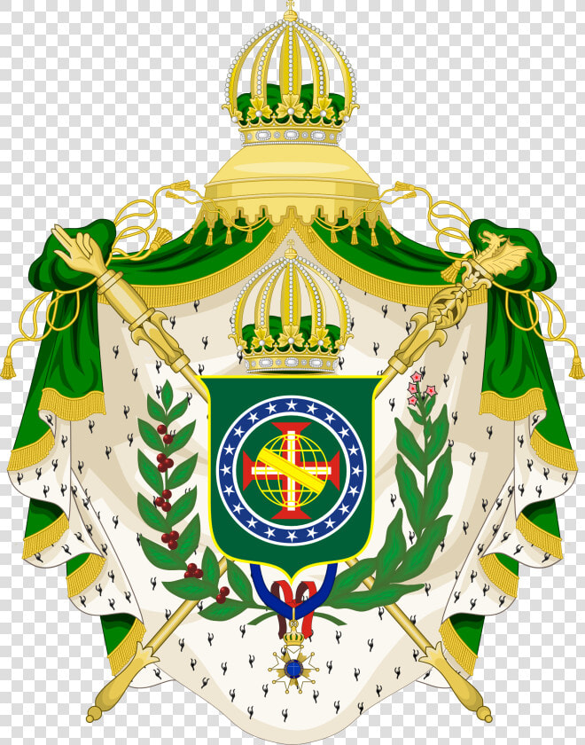 Grand Imperial Arms Of Brazil   Coat Of Arms Empire Of Brazil  HD Png DownloadTransparent PNG
