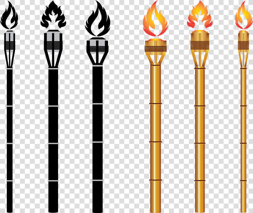 Clipart Free Vector Carrier Transprent Png Free Download   Tiki Torch Clip Art Black And White  Transparent PngTransparent PNG