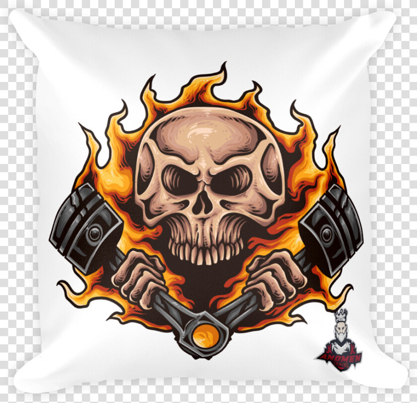 Piston Skull Pillow   Speed Demon  HD Png DownloadTransparent PNG