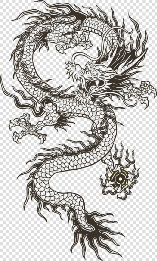 Chinese Illustration Totem Transprent Png Free Download   Chinese Dragon Png Transparent  Png DownloadTransparent PNG