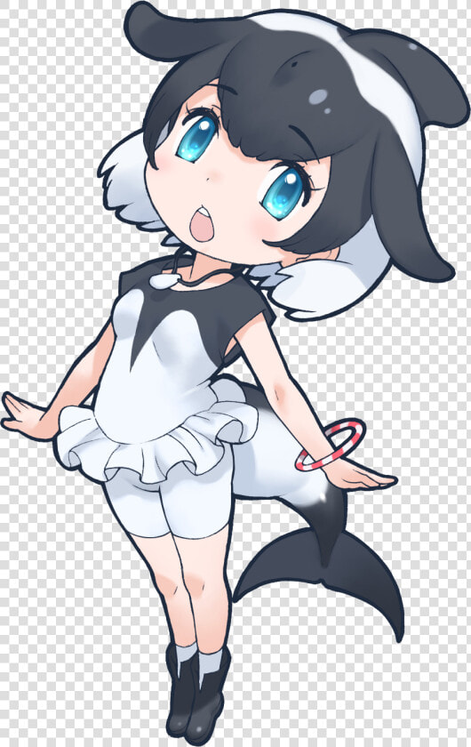 Commerson S Dolphinoriginal   Short Beaked Common Dolphin Kemono Friends  HD Png DownloadTransparent PNG
