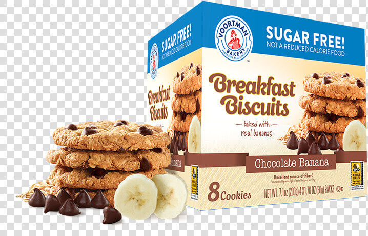 Chocolate Banana Sugar Free Breakfast Biscuits   Voortman Breakfast Biscuits  HD Png DownloadTransparent PNG