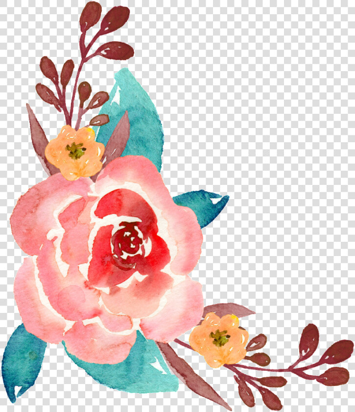 Ornamental Material For Hand painted Watercolor Plants   Flower Painting Clipart  HD Png DownloadTransparent PNG