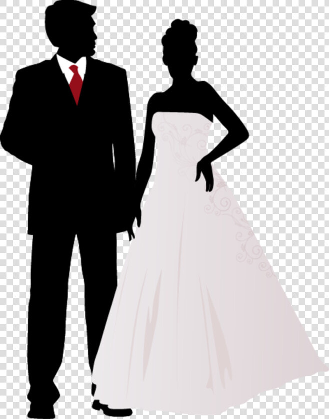 Wedding Invitation Marriage Clip Art   Couple Silhouette Image Wedding  HD Png DownloadTransparent PNG