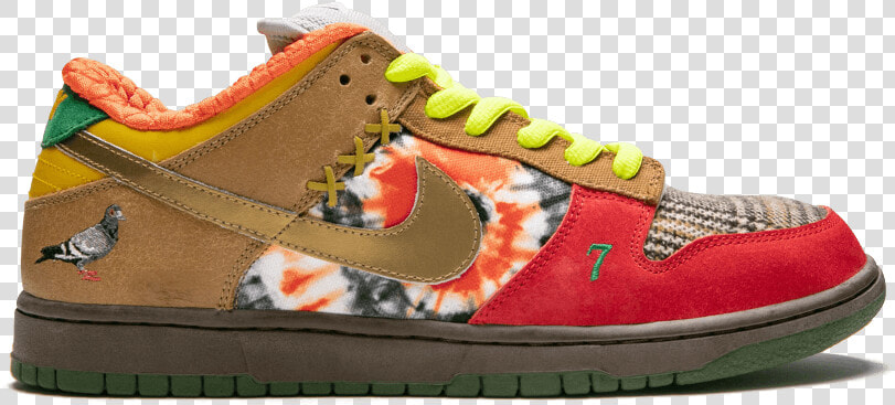 Nike Sb Dunk Low What The Dunk 318403 141 2007 Release   Skate Shoe  HD Png DownloadTransparent PNG