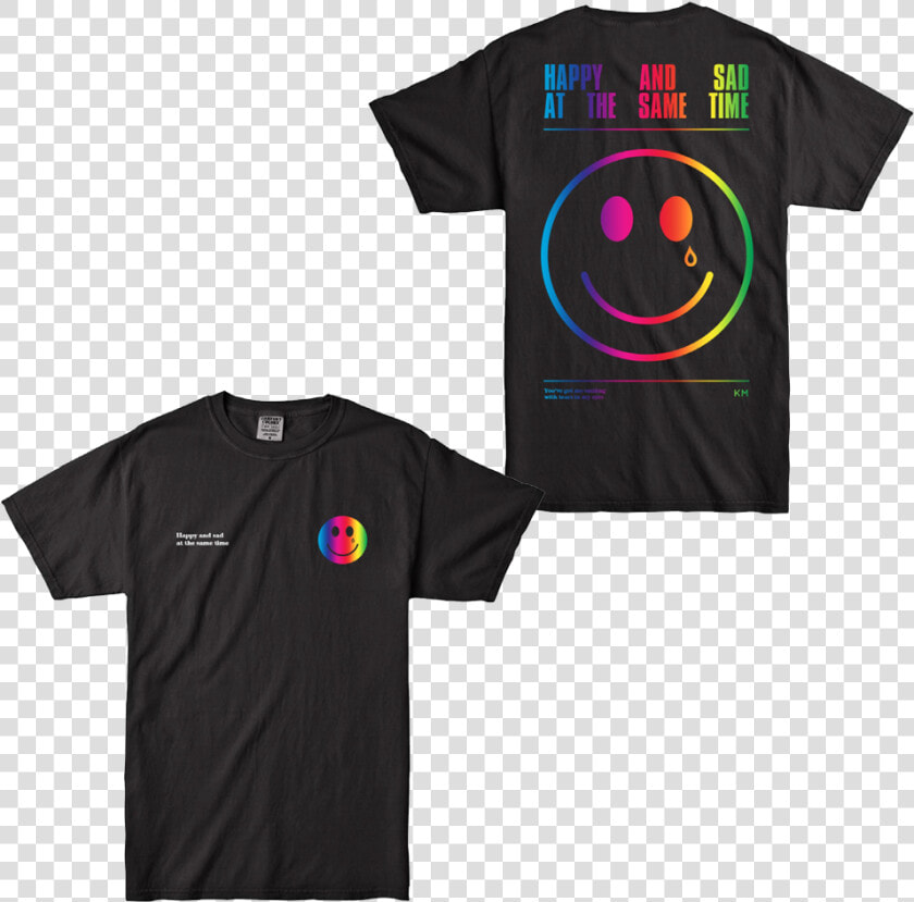 Happy  amp  Sad Smiley Tee   Kacey Musgraves Concert T Shirts  HD Png DownloadTransparent PNG