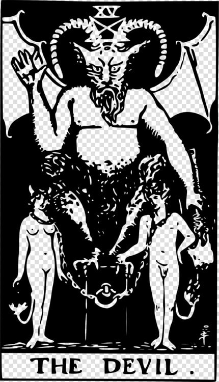 Human Behavior monochrome Photography art   Devil Tarot Card Tattoo  HD Png DownloadTransparent PNG