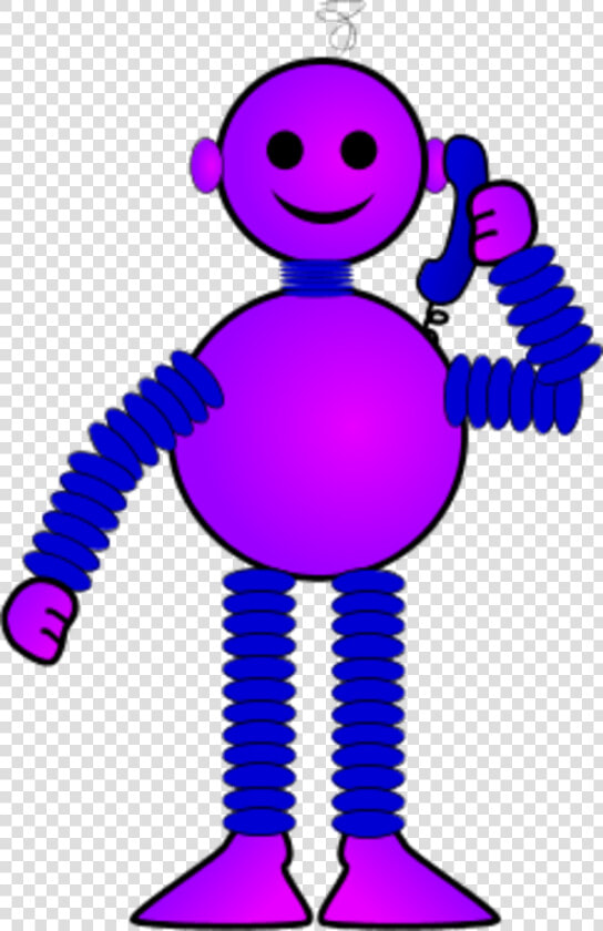 Robot Talking On Telephone   Tongue Twisters Funny Jokes  HD Png DownloadTransparent PNG
