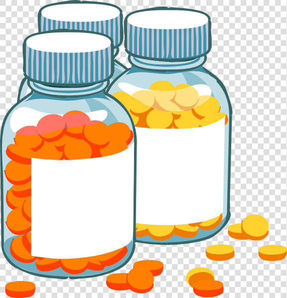 Banner Black And White Blank Pill Bottles Clip Art   Take Vitamins  HD Png DownloadTransparent PNG