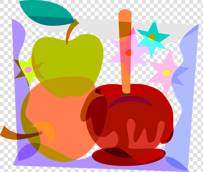 Vector Illustration Of Halloween Candy Apple Covered  HD Png DownloadTransparent PNG