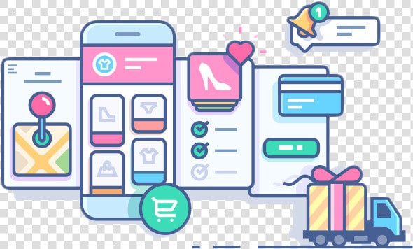 Internet Shopping Png   E Commerce Shopping Background  Transparent PngTransparent PNG