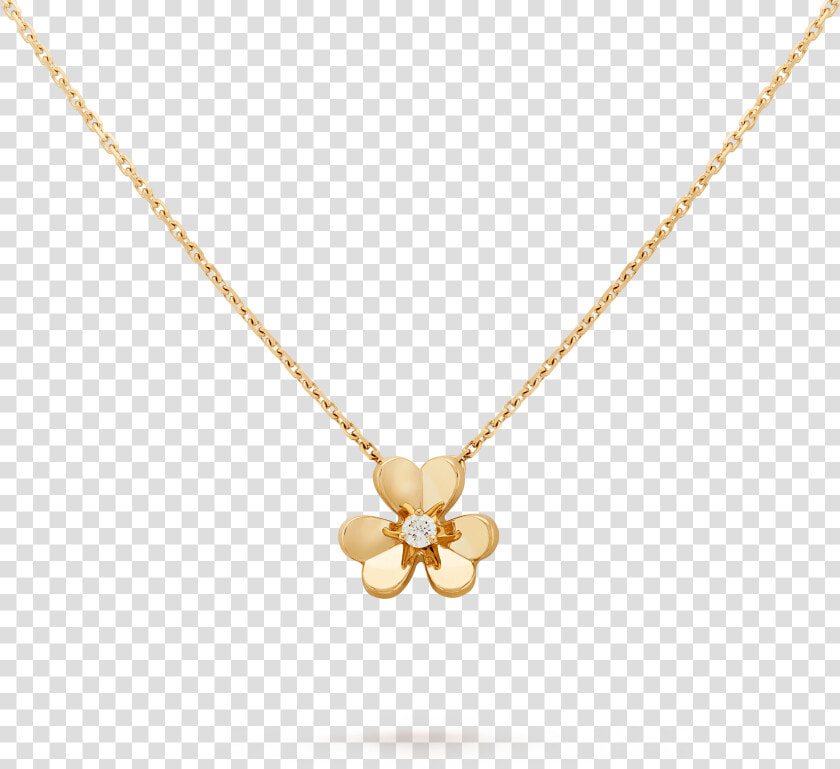 Frivole Pendant  Mini Model    Van Cleef Flower Necklace  HD Png DownloadTransparent PNG