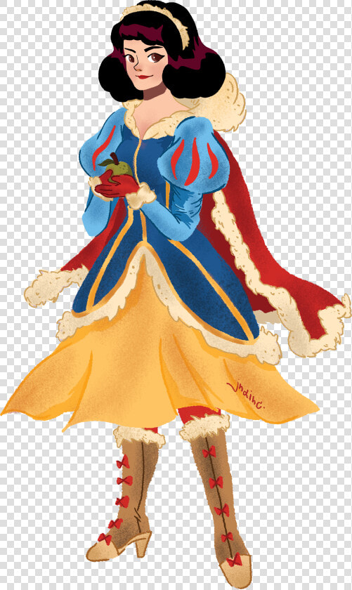 Snow White In Winter Warrior Clothes   Snow White And The Seven Dwarfs  HD Png DownloadTransparent PNG