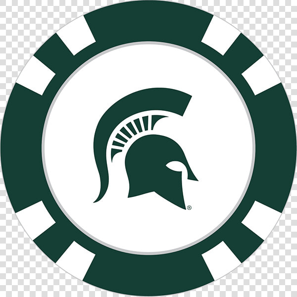 Michigan State Spartans Poker Chip Ball Marker   Carolina Hurricanes Clip Art  HD Png DownloadTransparent PNG