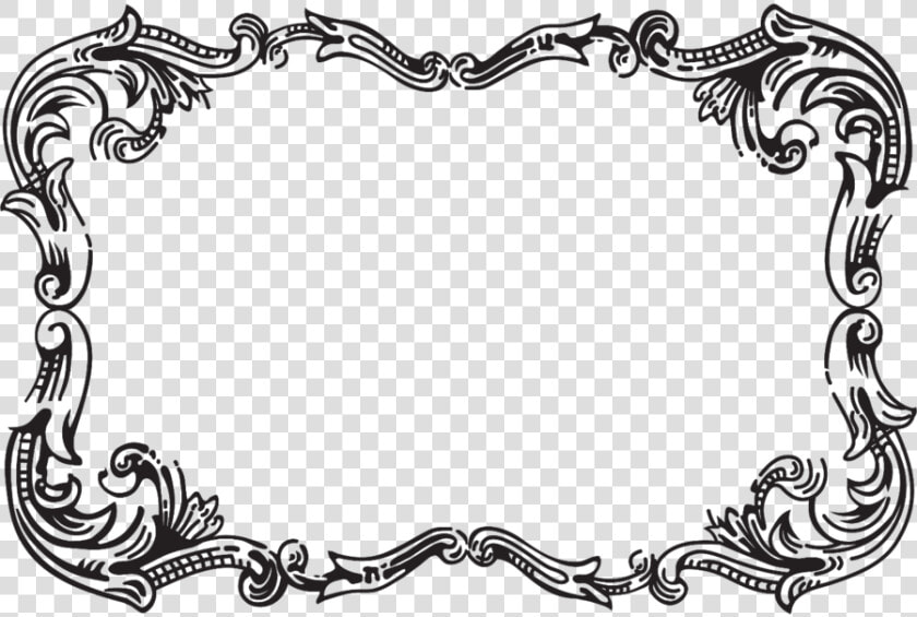 Fancy Frame Clip Art N18 Free Image   Black And White Design Png  Transparent PngTransparent PNG