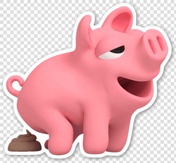 Rosa The Pig Poops Sticker   Rosa The Pig Stickers  HD Png DownloadTransparent PNG