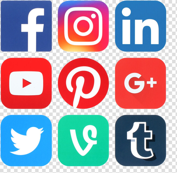 Social Media Marketing   Social Media Icons For Email Signature 2018  HD Png DownloadTransparent PNG