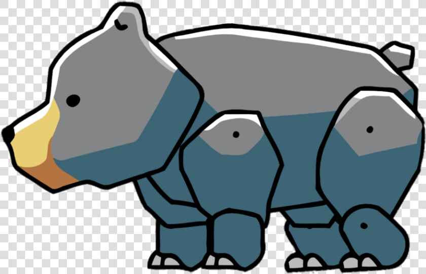 Scribblenauts Black Bear   Scribblenauts Bear  HD Png DownloadTransparent PNG
