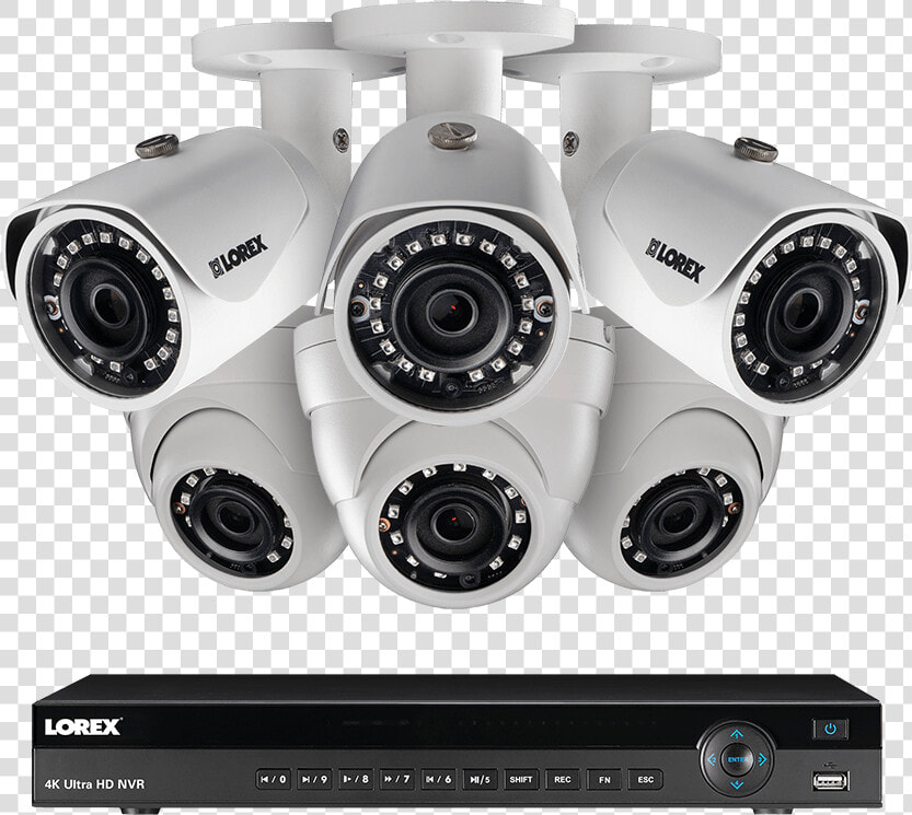 8 Channel 2k Home Security System With 6 Weatherproof  HD Png DownloadTransparent PNG