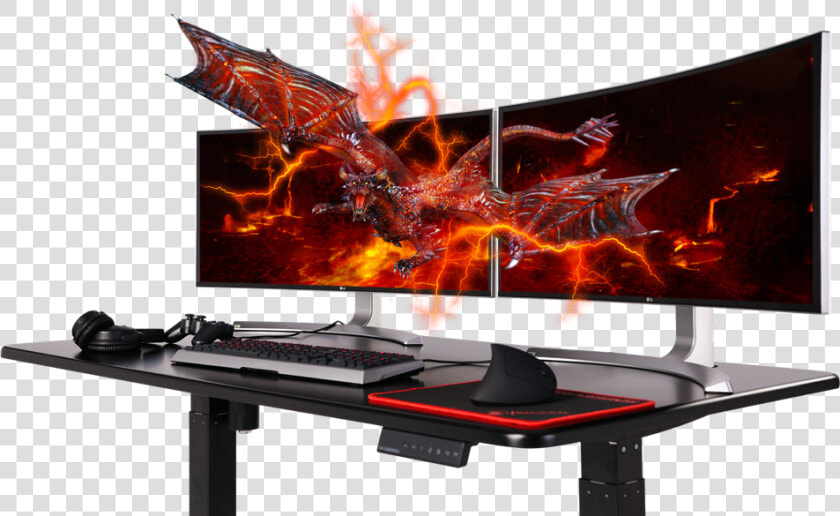 First Person Shooters   Adjustable Pc Gaming Desk  HD Png DownloadTransparent PNG