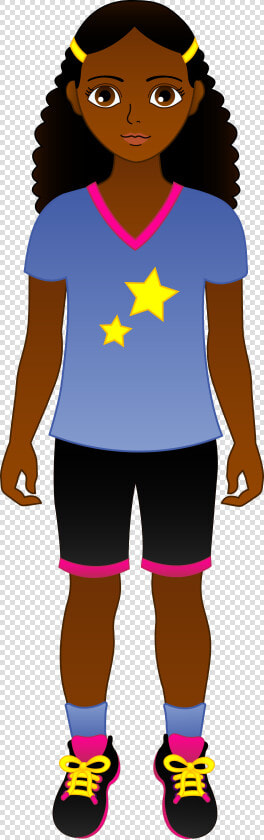 Clipart African American Girl   African American Girl Clipart  HD Png DownloadTransparent PNG