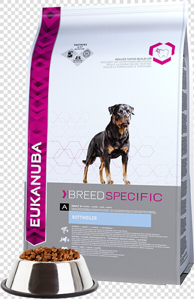 Eukanuba Adult Dry Dog Food For Rottweiler Chicken   Comida Para Perros Rottweiler  HD Png DownloadTransparent PNG