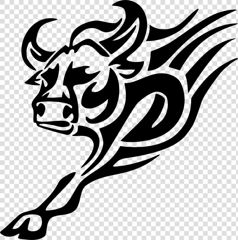 Tribal Bull Design   Tribal Bull Transparent  HD Png DownloadTransparent PNG