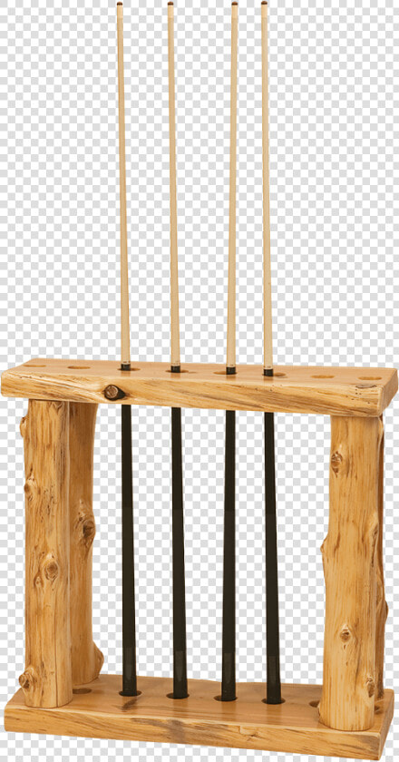Cedar Floor Pool Cue Rack   Rustic Pool Cue Holder  HD Png DownloadTransparent PNG