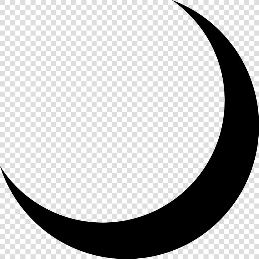 Thin Crescent Moon Vector   Png Download   Crescent Moon Vector Png  Transparent PngTransparent PNG