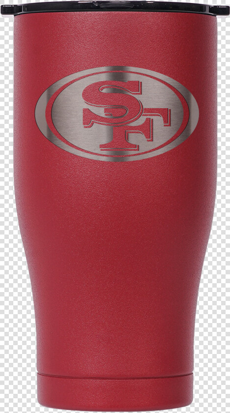 San Francisco 49ers Scarlet black Etched Chaser 27oz   Drum  HD Png DownloadTransparent PNG