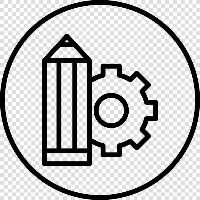Edit Settings Symbol For Interface With A Pencil And   Functional Icon Png  Transparent PngTransparent PNG