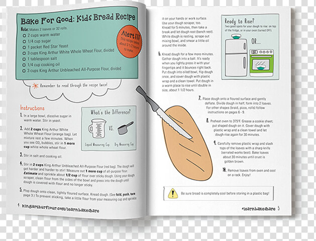 Bake For Good Kids Booklet   Bake For Good Bread Recipe  HD Png DownloadTransparent PNG