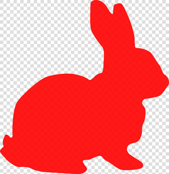 Bunny  Rabbit  Red  Silhouette  Hare  Animal  Easter   Red Rabbit Silhouette  HD Png DownloadTransparent PNG
