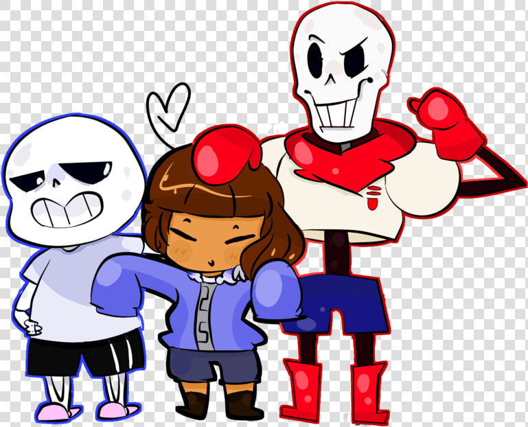Sans Papyrus And Frisk  HD Png DownloadTransparent PNG