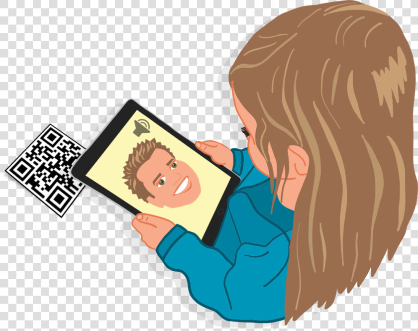 Girl Scanning A Qr Code   Ilir Bajri   Beyond  1997   Repiano  HD Png DownloadTransparent PNG