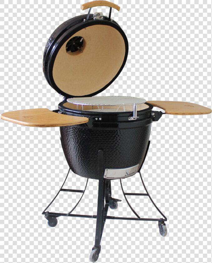 Large Outdoor Auplex Kamado 21 24 29 Inch With Bamboo  HD Png DownloadTransparent PNG