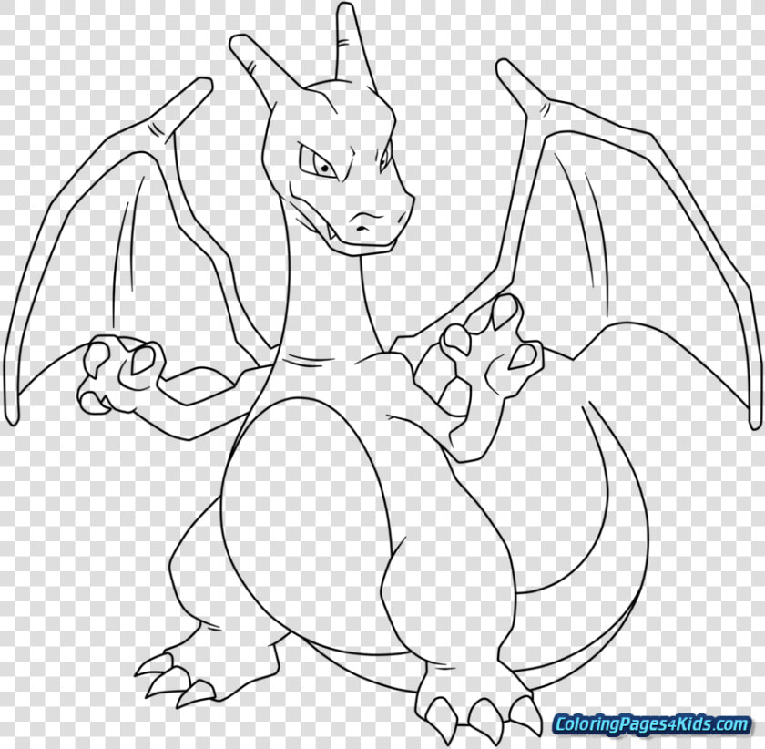 Mega Charizard X Coloring Page   Charizard Pokemon Coloring Pages  HD Png DownloadTransparent PNG