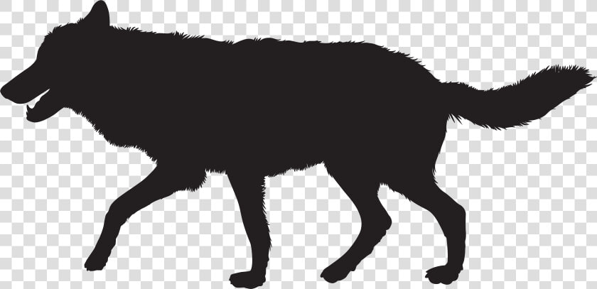 Gray Wolf Silhouette Clip Art   Wolf Silhouette Png  Transparent PngTransparent PNG