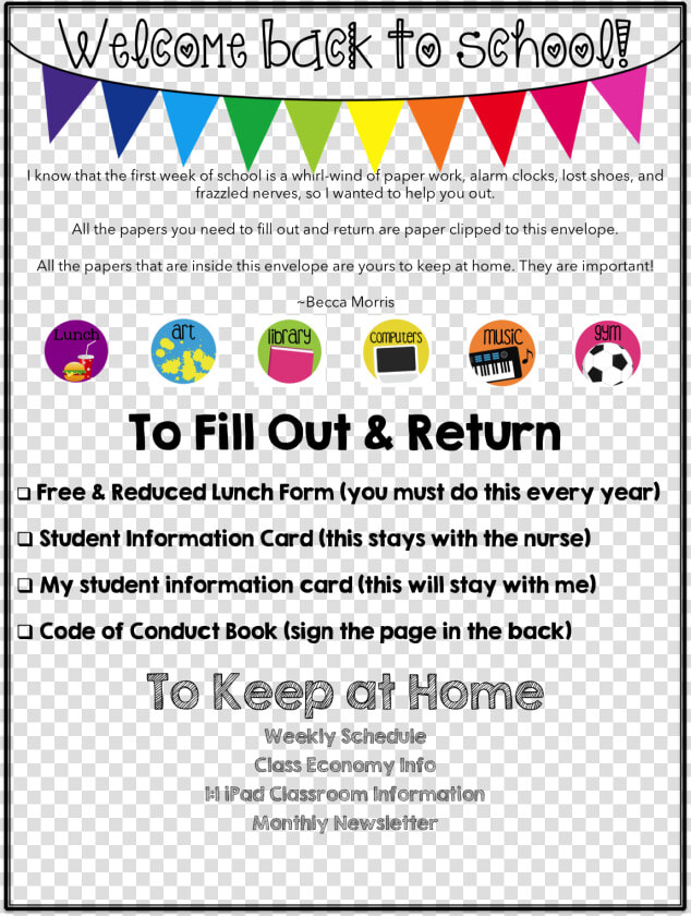 First Day Of School Letter Home To Parents   Back To School Letter Template Free  HD Png DownloadTransparent PNG