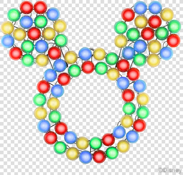 Mickey Mouse Christmas Light Wreath   Lowes Mickey Wreath  HD Png DownloadTransparent PNG