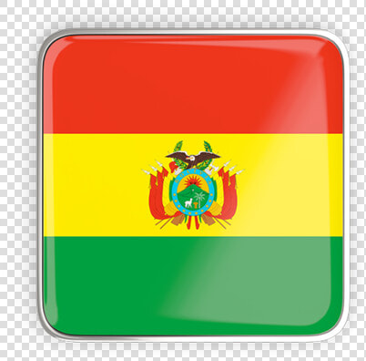 Square Icon With Metallic Frame   Bolivia Png  Transparent PngTransparent PNG