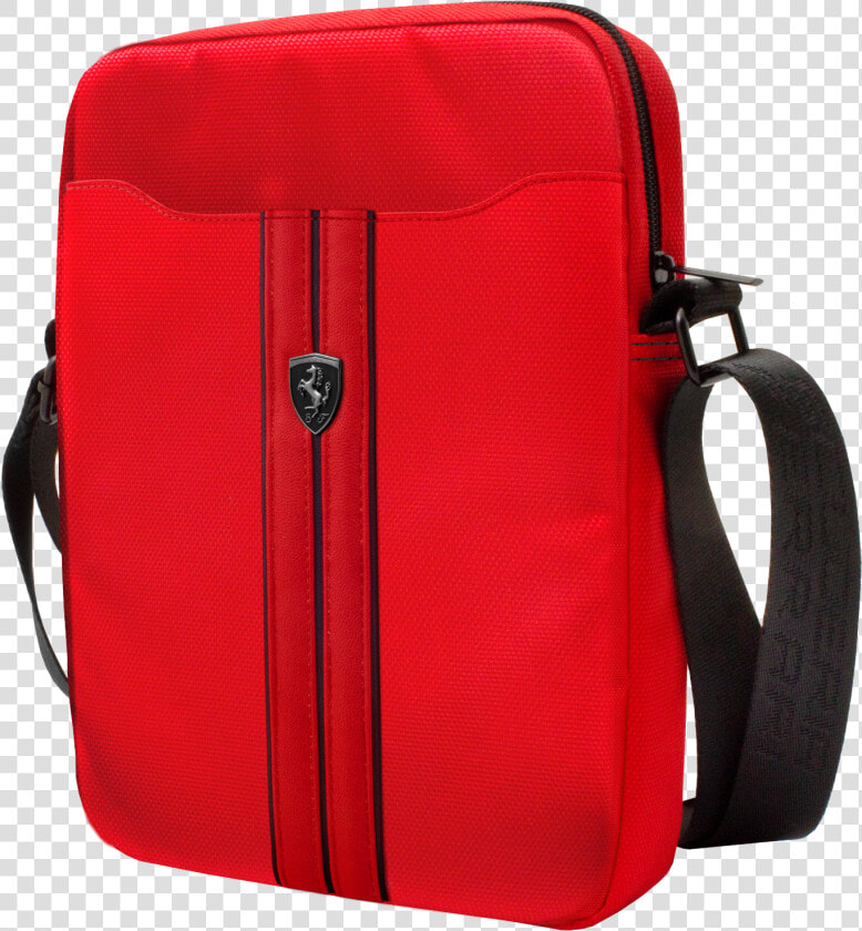 Genuine Ferrari Urban Tablet Bag Red With Black Piping  HD Png DownloadTransparent PNG