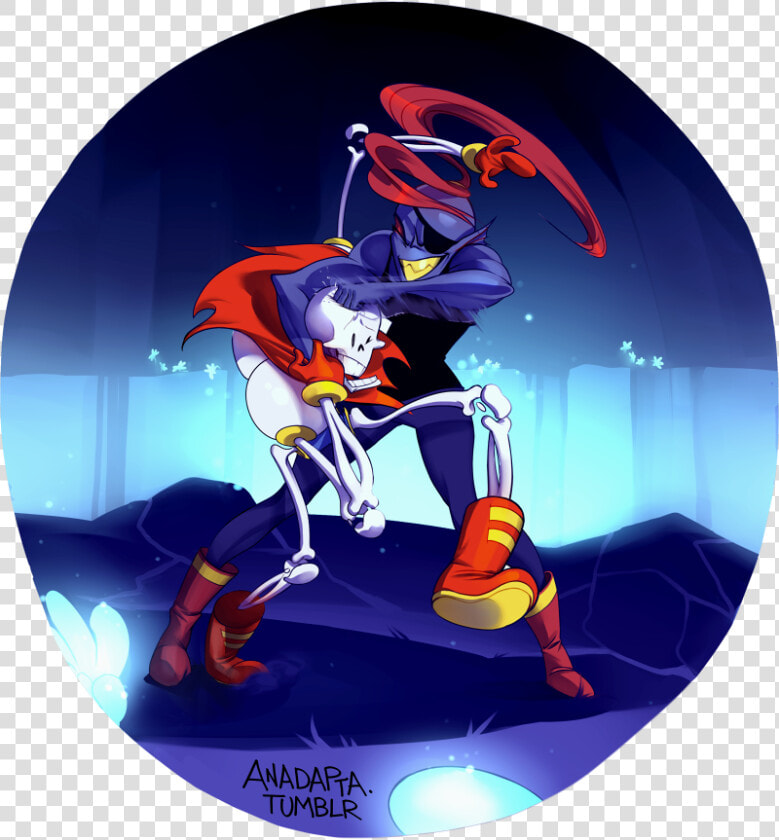 Undyne And Papyrus Drawn By Anadapta   Undertale Undyne X Papyrus Sprite  HD Png DownloadTransparent PNG