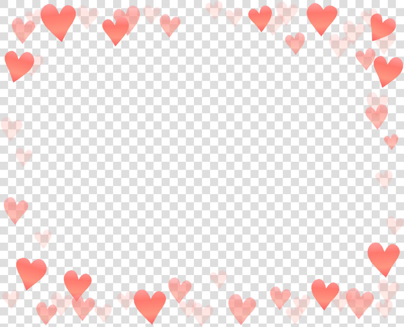 かわいいハートの囲みフレーム飾り枠イラスト 無料のフリー素材   かわいい 枠 イラスト  HD Png DownloadTransparent PNG