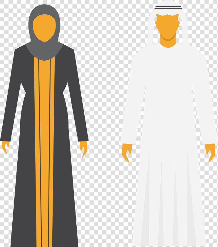 And Of Arabs Men Saudi Arabia Women Clipart   Saudi Arabia Men And Women Dress  HD Png DownloadTransparent PNG